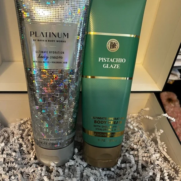 Bath & Body Works Platinum and Pistachio Glaze Body Cream Duo - Picture 1 of 1